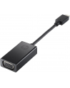 HP - External video adapter - USB-C - D-Sub - black - for Chromebook 13 G1; Elite Slice, Slice for Meeting Rooms; Elite x3; EliteBook 1040 G3 - nr 17