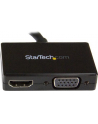 StarTech.com Travel A/V adapter: DisplayPort to HDMI or VGA - Video converter - DisplayPort - black - nr 10