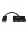 StarTech.com Travel A/V adapter: DisplayPort to HDMI or VGA - Video converter - DisplayPort - black - nr 1