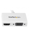 StarTech.com Travel A/V adapter: 2-in-1 Mini DisplayPort to HDMI or VGA converter - Video converter - DisplayPort - white - for Apple MacBook Air; MacBook Pro - nr 12