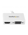 StarTech.com Travel A/V adapter: 2-in-1 Mini DisplayPort to HDMI or VGA converter - Video converter - DisplayPort - white - for Apple MacBook Air; MacBook Pro - nr 15