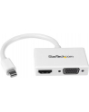 StarTech.com Travel A/V adapter: 2-in-1 Mini DisplayPort to HDMI or VGA converter - Video converter - DisplayPort - white - for Apple MacBook Air; MacBook Pro - nr 9