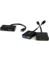 StarTech.com Travel A/V adapter: 2-in-1 Mini DisplayPort to HDMI or VGA converter - Video converter - DisplayPort - black - nr 12