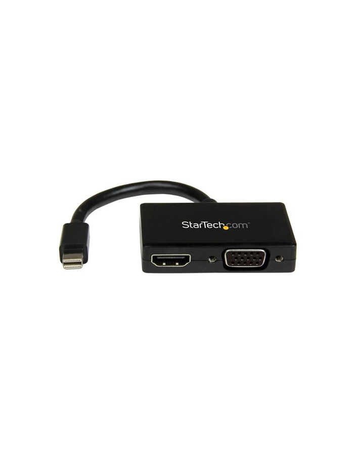 StarTech.com Travel A/V adapter: 2-in-1 Mini DisplayPort to HDMI or VGA converter - Video converter - DisplayPort - black główny