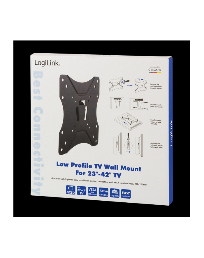 LogiLink Uchwyt ścienny LCD/LED VESA 200x200, 23-42' główny