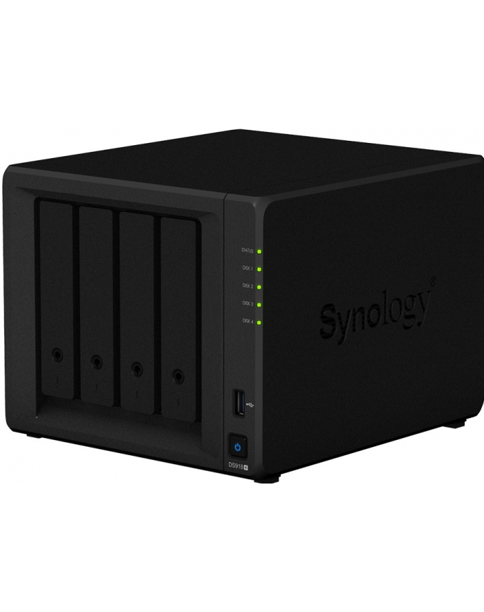 Synology Inc. Synology DS918+, 4-Bay SATA, Intel 4C 1,5 GHz, 4GB, 2xGbE LAN, 2xUSB 3.0 główny