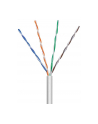 TechlyPro Kabel instalacyjny skrętka U/UTP Cat5e 4x2 linka 100% miedź 305m szary - nr 3