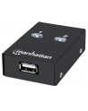 Przełącznik Manhattan USB 2.0 2/1, czarny - nr 9