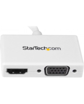 StarTech.com Travel A/V adapter: 2-in-1 Mini DisplayPort to HDMI or VGA converter - Video converter - DisplayPort - white - for Apple MacBook Air; MacBook Pro