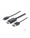 Kabel adapter Manhattan MHL Micro USB 11 pin na HDMI 1,5m, czarny - nr 3
