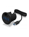 IcyBox Hub do Biurka 4xUSB 3.0, kabel 120 cm USB 3.0 - nr 25
