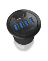 IcyBox Hub do Biurka 4xUSB 3.0, kabel 120 cm USB 3.0 - nr 31