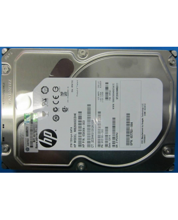 HEWLETT PACKARD - ESG HP HDD 2TB NSATA LFF MDL 3.5'' 7.2k 6G G8/9 659570-001
