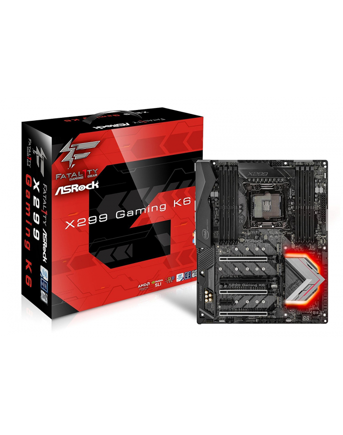 ASRock MB Sc LGA2066 Fatal1ty X299 Gaming K6, Intel X299, 8xDDR4 główny