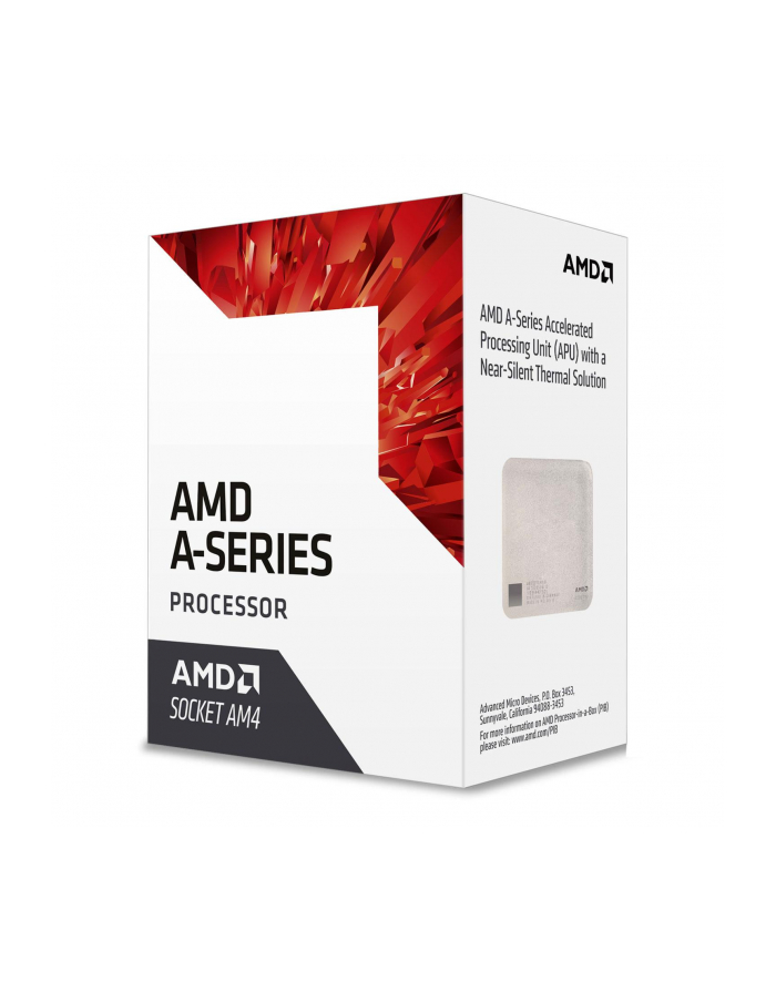 AMD A6 9500 (Bristol Ridge), 2-core, 3.8GHz, 2MB cache, 65W, socket AM4, VGA Radeon R5, BOX główny