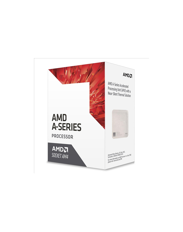 AMD A8 9600 (Bristol Ridge), 4-core, 3.4GHz,cache 2MB, 65W, soc. AM4, VGA Radeon R7, BOX główny