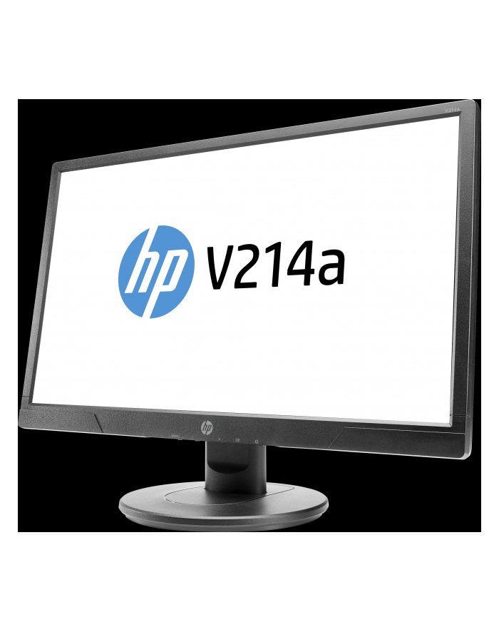HP LCD V214a 20.7 1920x1080, panel TN w/LED, jas 200 cd/m2, 600:1, 5 ms g/g, VGA, HDMI 1.4, audio 2x1W główny