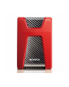 ADATA HDD 2TB 2,5'' USB 3.0 DashDrive Durable HD650, czerwony (gumowy, odporna na uderzenia) - nr 1