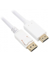 Sharkoon DisplayPort 1.2 to HDMI 4K - Active - 1m - white - nr 2