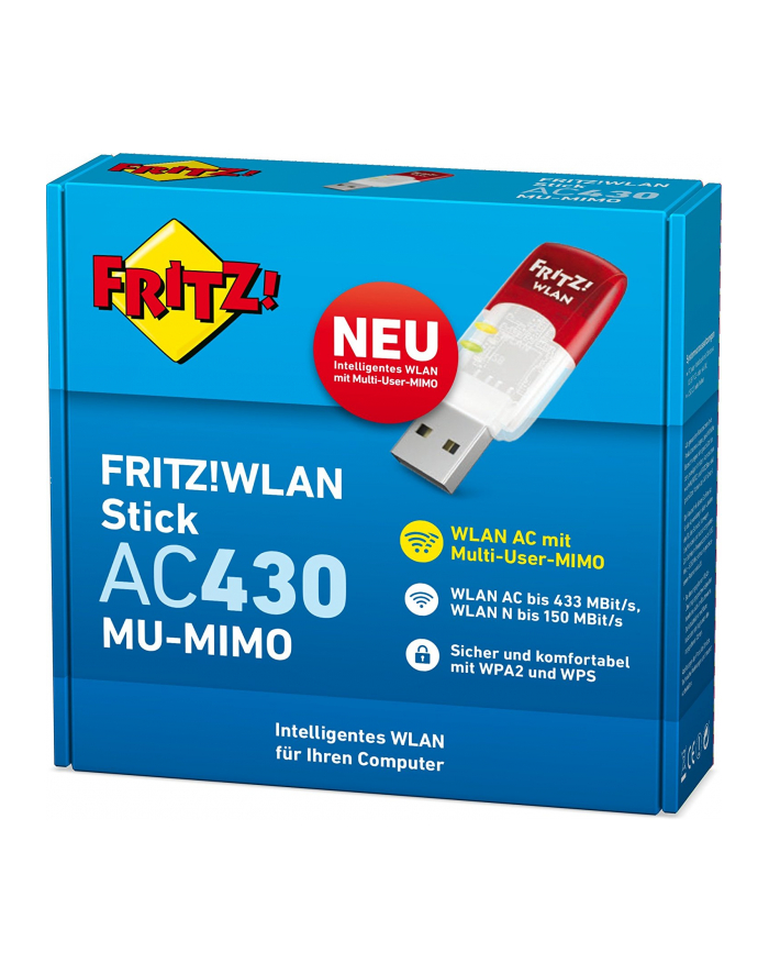 AVM FRITZ!WLAN Stick AC 430 MU-MIMO - WiFi - USB główny