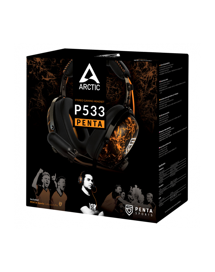Arctic Cooling Arctic P533 PENTA Gaming Headset - black/orange główny
