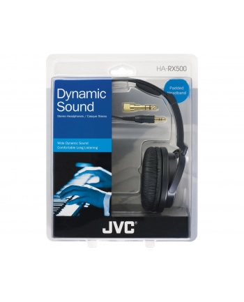 Słuchawki JVC HA-RX500-E nauszne czarno-białe