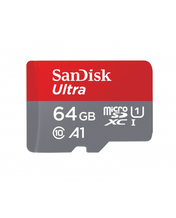 SANDISK ULTRA microSDXC 64 GB 100MB/s A1 Cl.10 UHS-I + ADAPTER