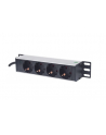 Intellinet Network Solutions Intellinet Listwa zasilająca rack 10'' 1U 250V/15A 4x Schuko kabel 1,8m - nr 21