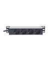 Intellinet Network Solutions Intellinet Listwa zasilająca rack 10'' 1U 250V/15A 4x Schuko kabel 1,8m - nr 12
