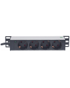 Intellinet Network Solutions Intellinet Listwa zasilająca rack 10'' 1U 250V/15A 4x Schuko kabel 1,8m - nr 23