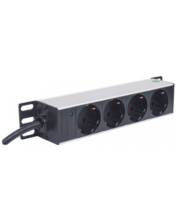 Intellinet Network Solutions Intellinet Listwa zasilająca rack 10'' 1U 250V/15A 4x Schuko kabel 1,8m główny