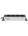 Intellinet Network Solutions Intellinet Listwa zasilająca rack 10'' 1U 250V/15A 4x Schuko kabel 1,8m - nr 8