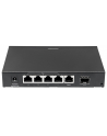 Intellinet Network Solutions Intellinet Gigabit switch 5x 10/100/1000 Mbps RJ45 PoE/PoE+ 80W 1x SFP combo - nr 26
