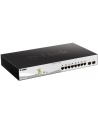 D-Link 10-Port Gigabit PoE+ Smart Switch inc. 2 SFP Ports POE budget 130W - nr 16