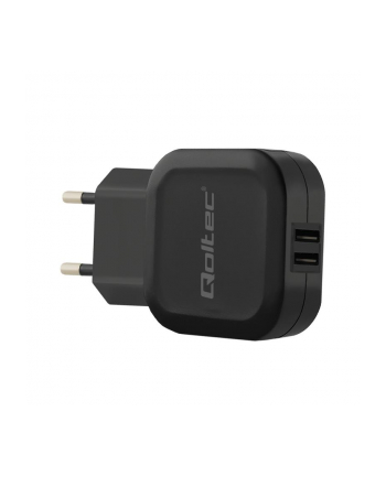 Qoltec Ładowarka sieciowa do Smartfona/ Tabletu | 17W | 5V | 3.4A | 2xUSB