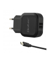 Qoltec Ładowarka sieciowa do Smartfona/ Tabletu 12W | 5V | 2.4A | 2xUSB+MicroUSB - nr 4