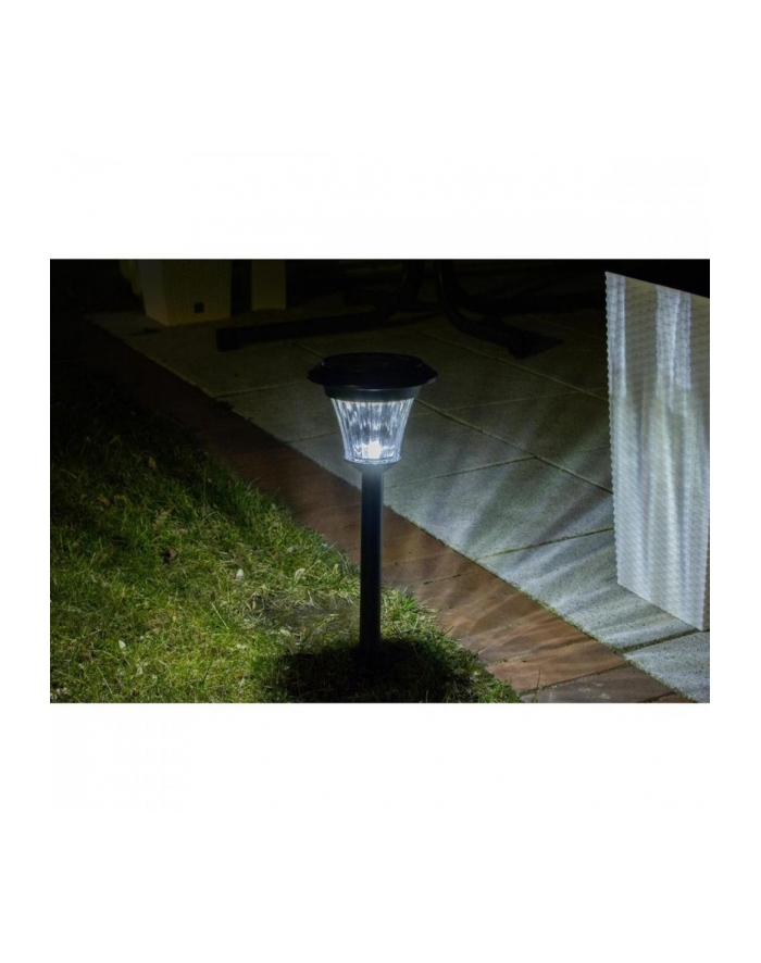 Duracell Solarna lampa ogrodowa LED metalowo-szklana, 10/90 lm  2h-20h działania główny