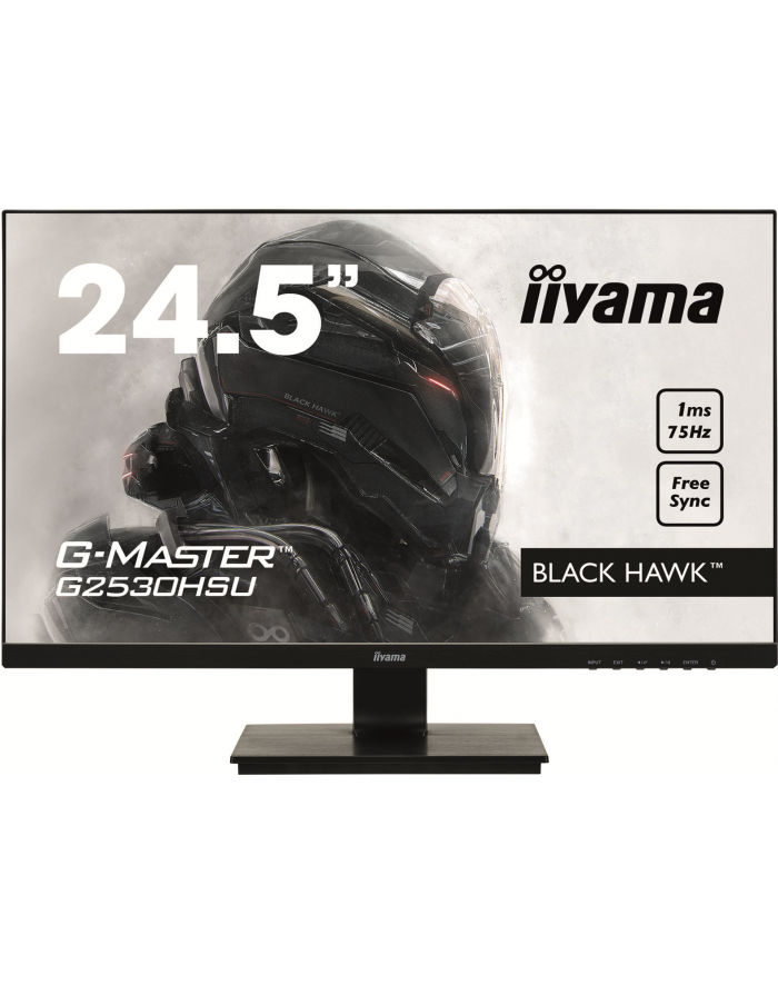 IIYAMA 24,5''G2530HSU-B1 TN,FHD 75Hz,1MS,HDMI,DP,USB. główny