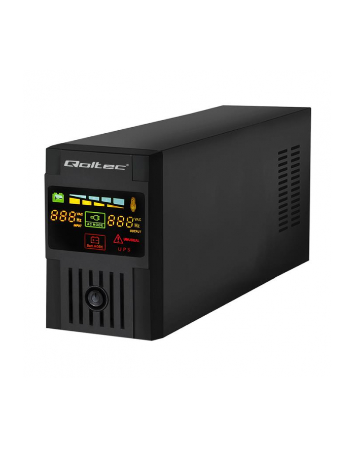 Qoltec Zasilacz awaryjny UPS MONOLITH | 600VA | 360W | LCD | USB główny