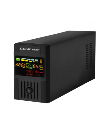 Qoltec Zasilacz awaryjny UPS MONOLITH | 800VA | 480W | LCD | USB