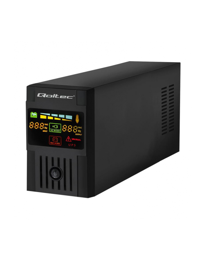 Qoltec Zasilacz awaryjny UPS MONOLITH | 800VA | 480W | LCD | USB główny