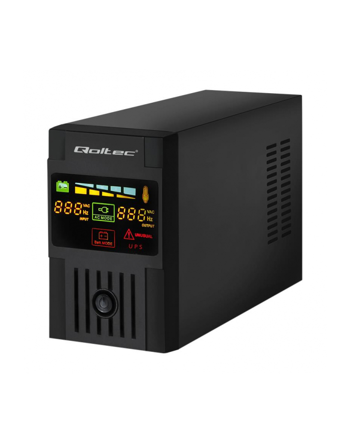 Qoltec Zasilacz awaryjny UPS MONOLITH | 1200VA | 720W | LCD | USB główny