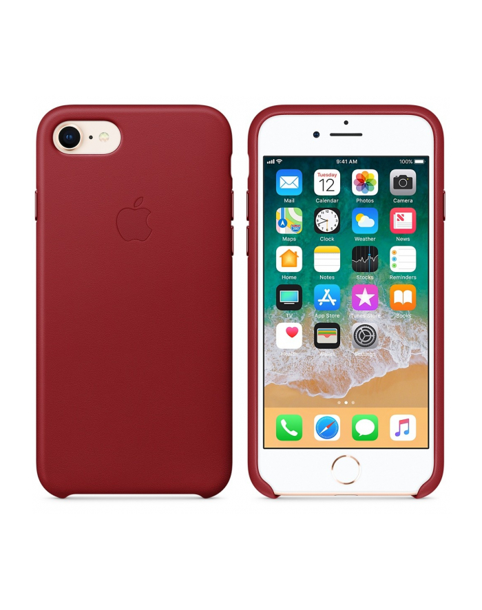 Apple iPhone 8 / 7 Leather Case - (PRODUCT)RED główny