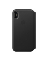 Apple iPhone X Leather Folio - Black - nr 15