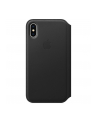 Apple iPhone X Leather Folio - Black - nr 1