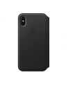 Apple iPhone X Leather Folio - Black - nr 20