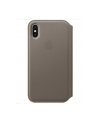 Apple iPhone X Leather Folio - Taupe - nr 6