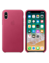 Apple iPhone X Leather Case - Pink Fuchsia - nr 17