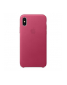 Apple iPhone X Leather Case - Pink Fuchsia - nr 6