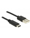Delock Kabel USB 2.0 Typ-AM> USB Typ-C (M) 0.5m czarny - nr 6